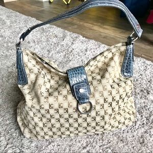 Liz Claiborne Medium Canvas Shoulder Bag